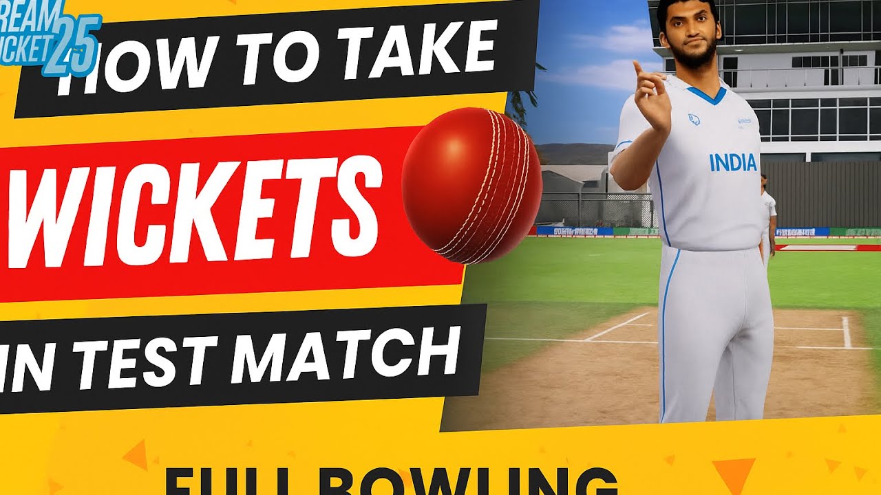 DC25 Test Match Wicket Trick 💥 | Pro Bowling Tips You Must Try!"