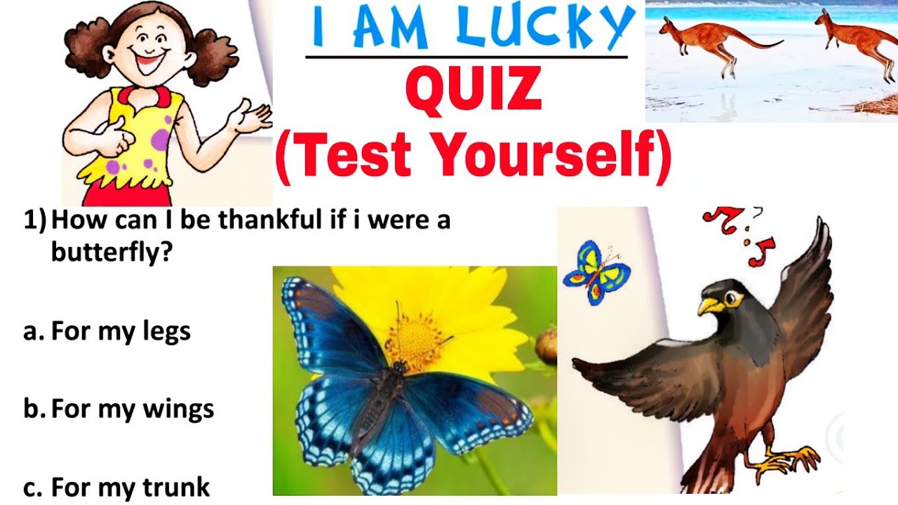 QUIZ (test yourself) I AM LUCKY/ CLASS 2 / ENGLISH / MARIGOLD / NCERT ...