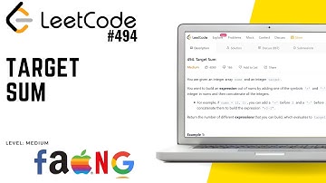 494. Target Sum | Leetcode Medium