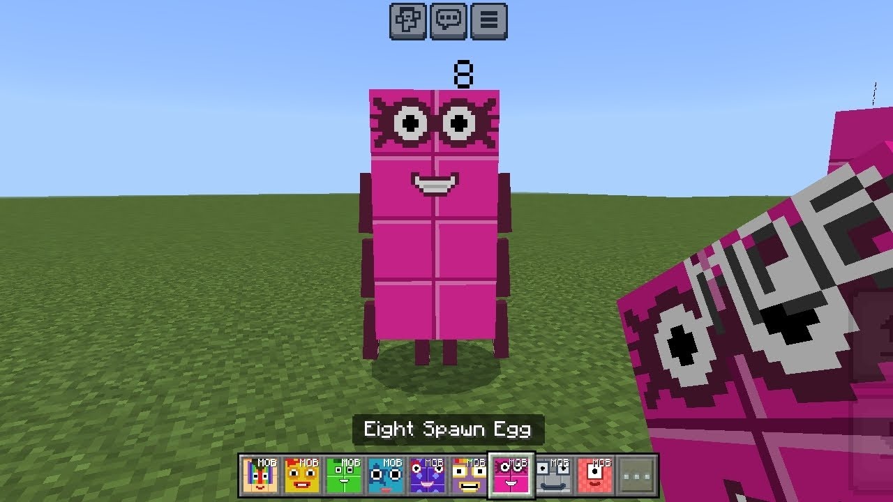 Eight Numberblocks​ ADDON​ MOD​ in​ Minecraft​ PE​