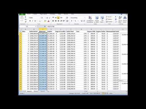 Créditos Parte 3: Diferencia Capital e Intereses (Matemáticas Financieras) valor presente formula excel