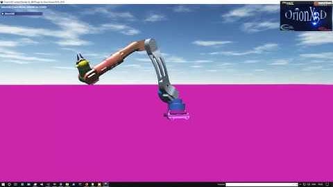 OrionX3D Physx 4.1 First Experimental Robot Test.