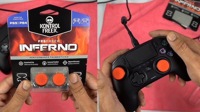 Kontrol Freek Ultra Black Performance Thumbgrips PS5 PS4