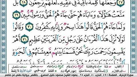 043 سورة الزخرف   الحصري  قصر المنفصل
