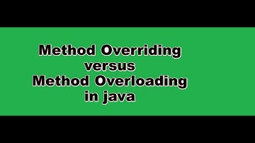 method overriding versus method overloading in java #coding #methodoverloading #methodoverriding
