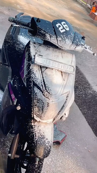 TVS Ntorq 125 Black Panther 🖤 #shorts#ytshorts#trending#tvs#ntorq#rider#washing#blackpanther#love