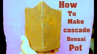 How to make cascade bonsai pot from Clay / Make own Bonsai Pots // Mammal Bonsai