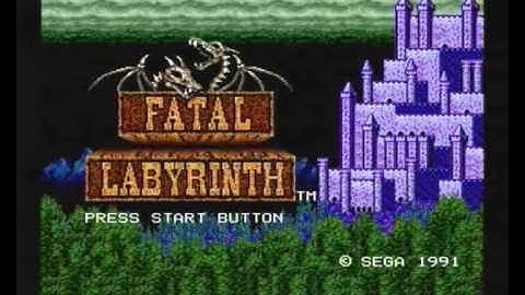 Fatal Labyrinth Intro SEGA Megadrive Pal Version