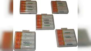 Vhbw 4X AAA Téléphones Fixes, Micro, R3, HR03 1000mAh B 1195387