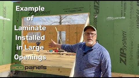 Example of LVL Installed in Large Openings on SIP Panels