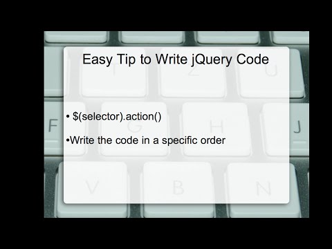 jQuery Tip: Simple and Effective Tip (Technique) to Write jQuery Code Easily