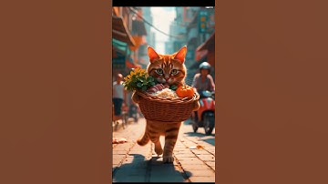 Beautiful story of a cats Ai animation Ai video generator free website text to video ai #ai #cat