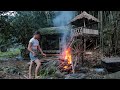 Camping alone for 200 days Bushcraft in the rainforest, GIRD OFF - extra house p2