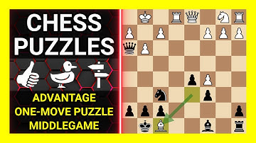 Chess Puzzles to Practice. Themes: Advantage, One-move puzzle, Middlegame. Learn Chess