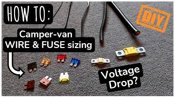 How to Correctly Size Wires & Fuses In A Camper Van Conversion | Crafter Van Conversion | 30 |