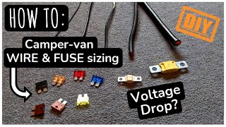 How to Correctly Size Wires & Fuses In A Camper Van Conversion | Crafter Van Conversion | 30 |