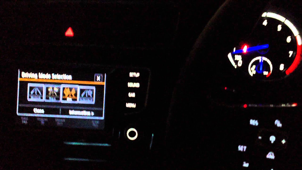 Mk7 Golf R - Eco vs Race mode short clip