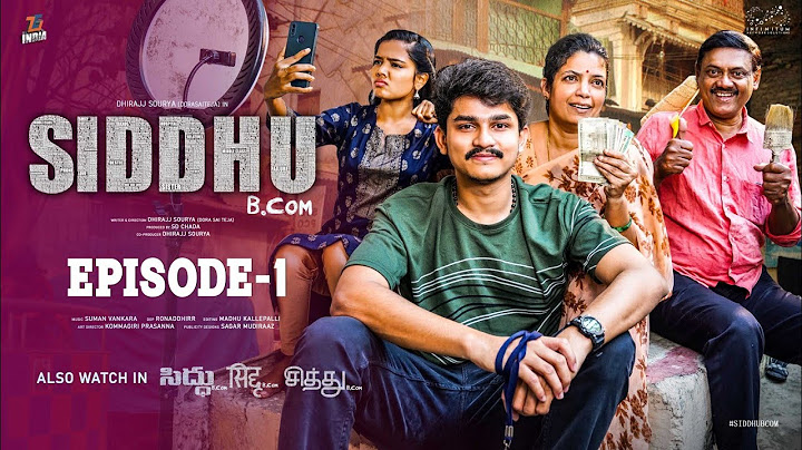 Siddhu Bcom | Ep - 1 | Dora Sai Teja | Vaishnavi Sony | Isha Yadav | Tej India | Infinitum Media