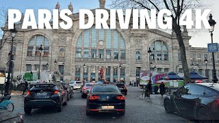 Driving To Central Paris 4K #Garedenord #paris #Champs-Élysées #Porte delachapelle #Paris75008