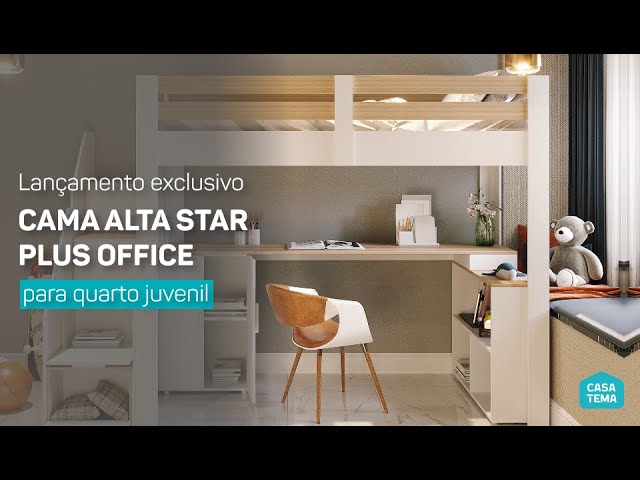 Lançamento exclusivo: Cama Alta Juvenil Star Plus Office 