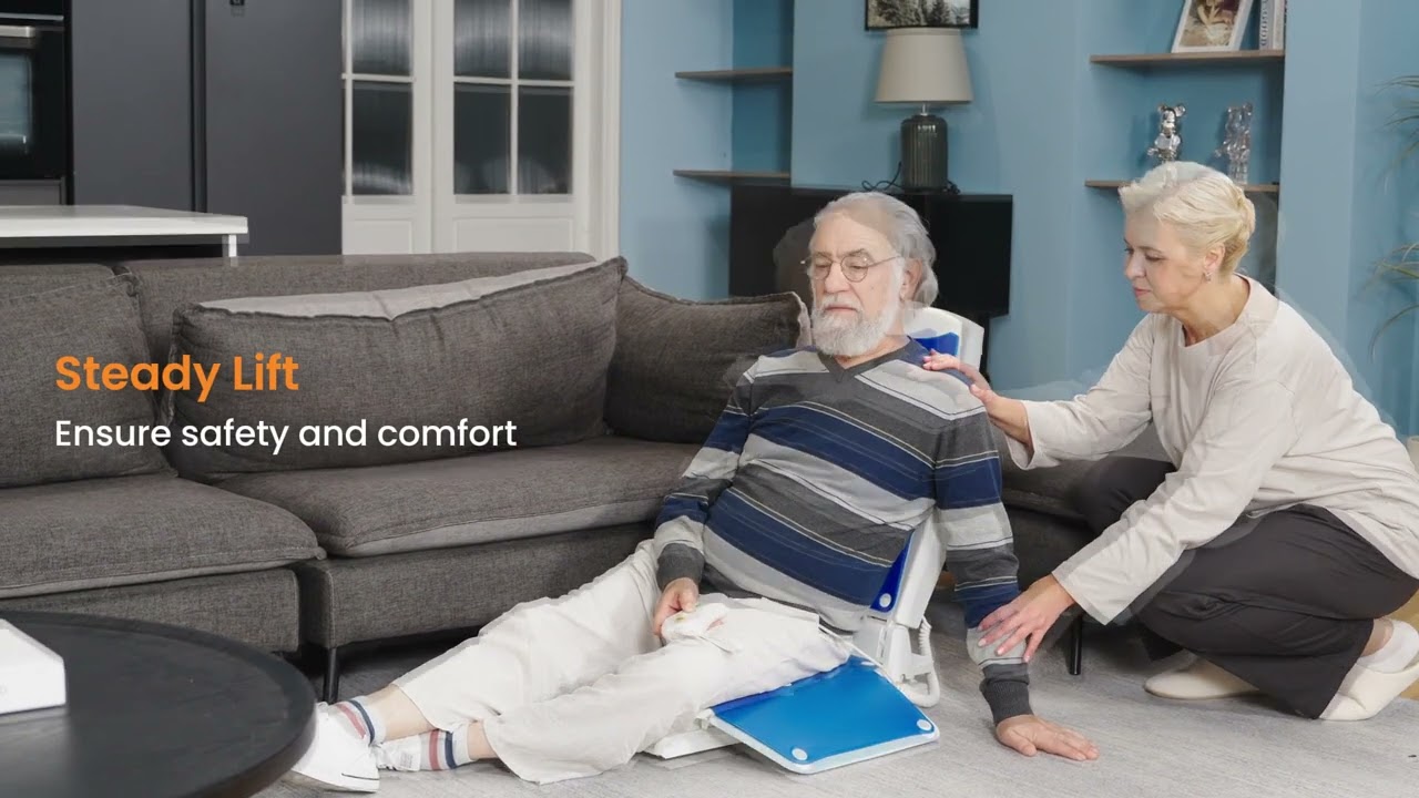 VOCIC AX10 Upgrade Electric Chair Lift with Wheels  - Helps your family get up more easily