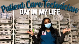 DAY IN THE LIFE OF A PATIENT CARE TECHNICIAN | CRITICAL CARE FLOAT PCT/CNA | FT. BOXYCHARM