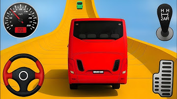 Crazy Bus Mega Ramp Impossible Racing - Android Gameplay