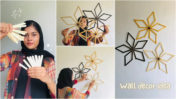 Ice cream stick wall decor | diy ideas | craft ideas | wall decor | home decor | room makeover |