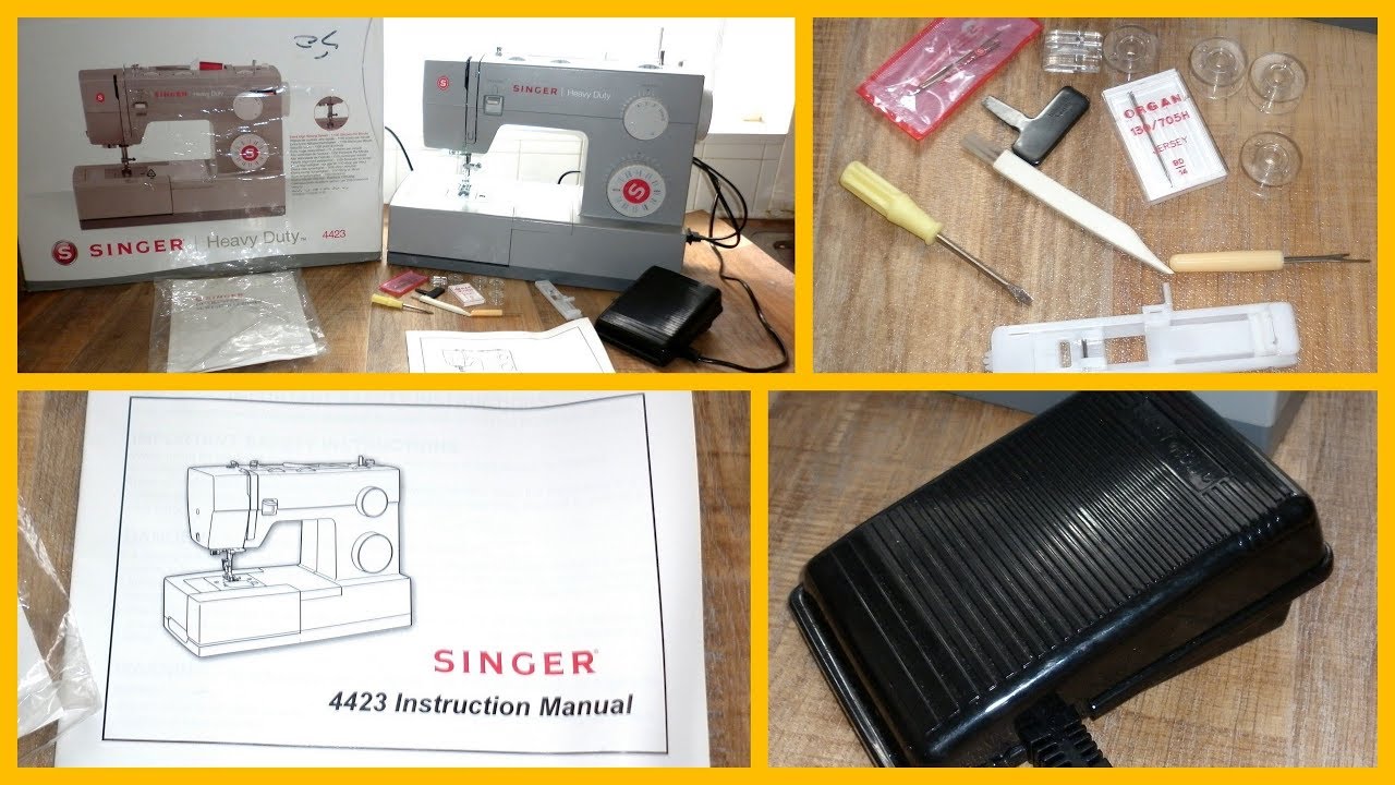 Singer 4423 Heavy Duty Sewing Machine Electric Zig Zag Boxed Foot ...