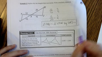 Geometry CP - Unit 5 Lesson 2 - Similarity and Triangles