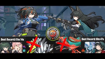 Shiyu Defense 7 Zhu Yuan, Miyabi 2:01 Clear