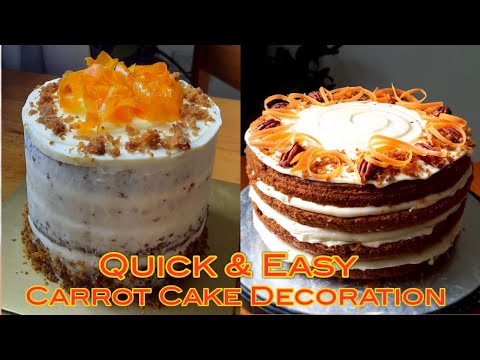 Quick & Easy Carrot Cake Decoration | Carrot Cake Decoration ...