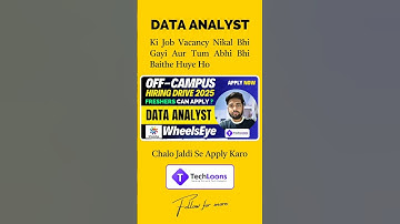 Data Analyst Jobs for Freshers | Data Analyst Jobs 2025 | Off Campus Hiring Latest IT #jobs
