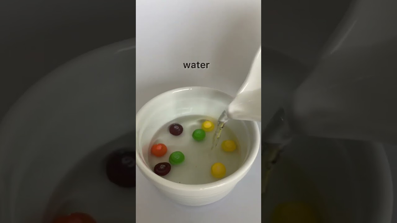 You can remove the letter “S” off Skittles by dropping them in water 
