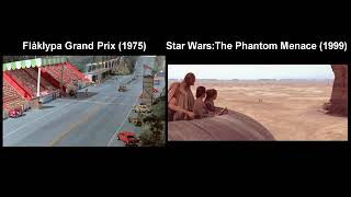 Flåklypa Grand Prix (1975) vs Star Wars The Phantom Menace (1999) Racing Sequences