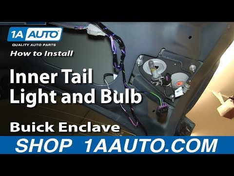 How To Replace Inner Tail Light & Bulb 08-14 Buick Enclave