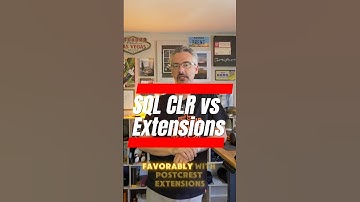 SQL CLR vs Extensions