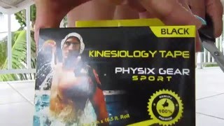 BEST KINESIOLOGY TAPE - CUSTOMER REVIEW - Unboxing - Physix Gear Sport