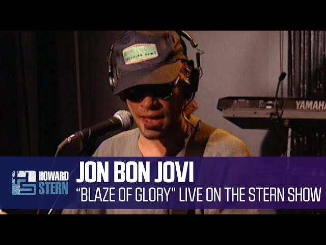 Jon Bon Jovi “Blaze of Glory” Live on the Stern Show (1997) class=