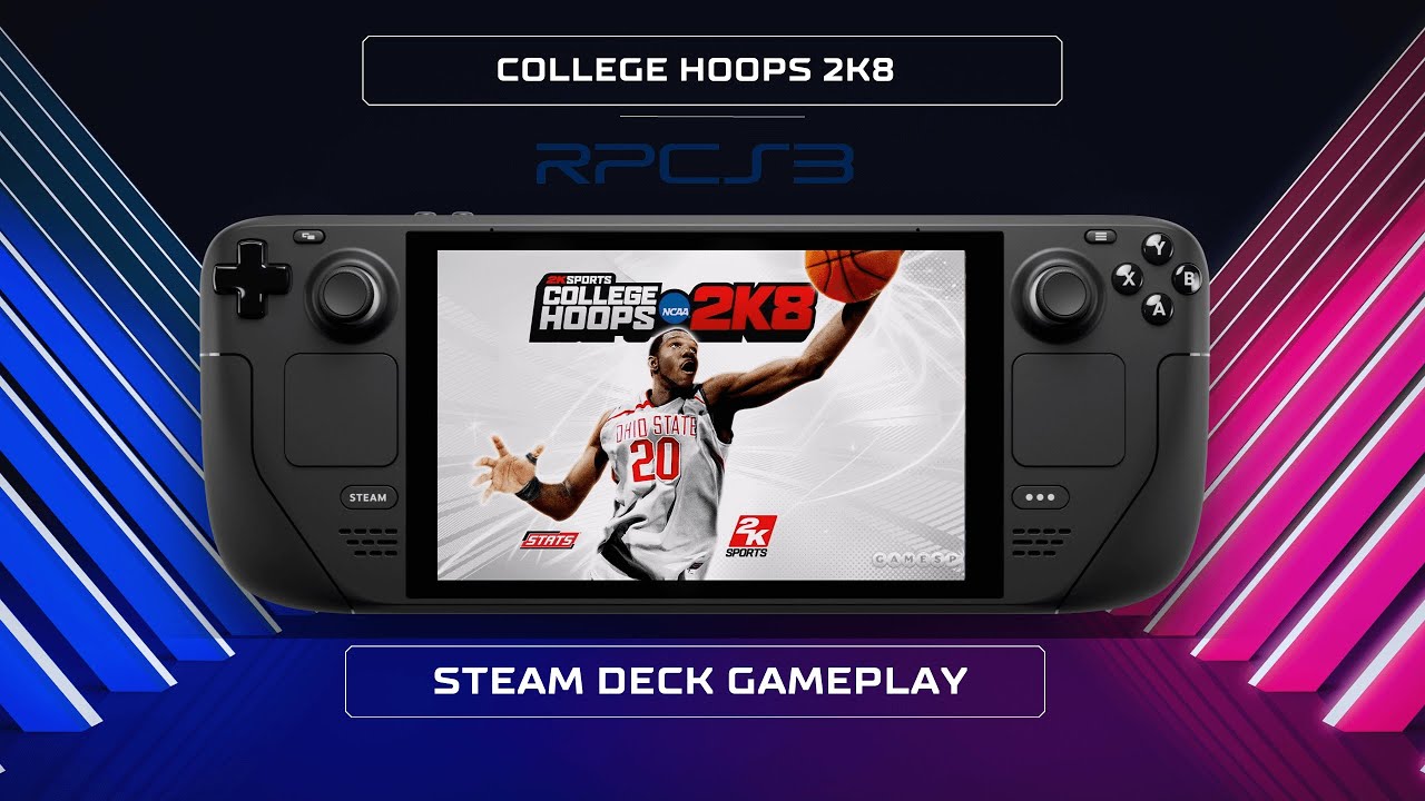 College Hoops 2K8 RPCS3 Steamdeck Gameplay SteamOS YouTube