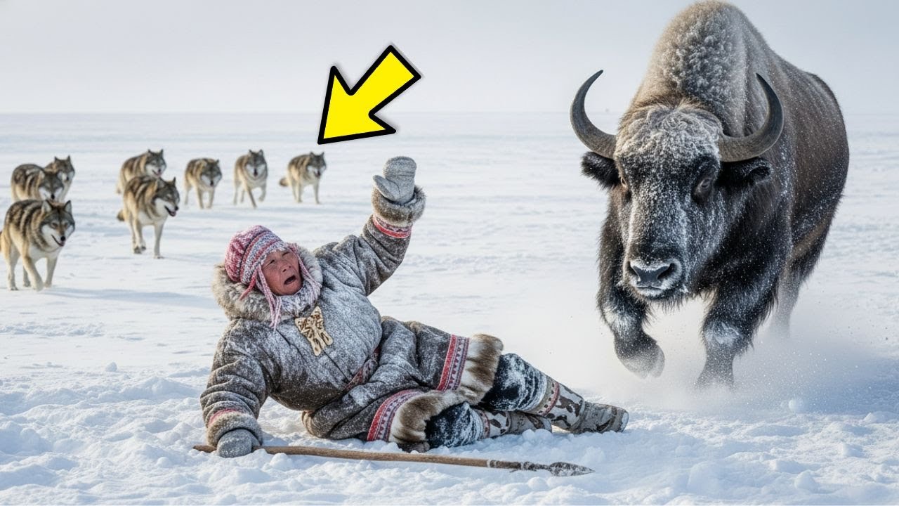 Wdowa JAKUCKA WALCZY z 6-tonowym BAWÓŁEM przy –72°C, by NAKARMIĆ wioskę UMIERAJĄCĄ z głodu…