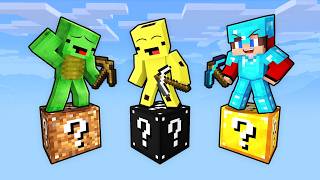 JJ and Mikey: LUCKY BLOCK BATTLE in Minecraft!