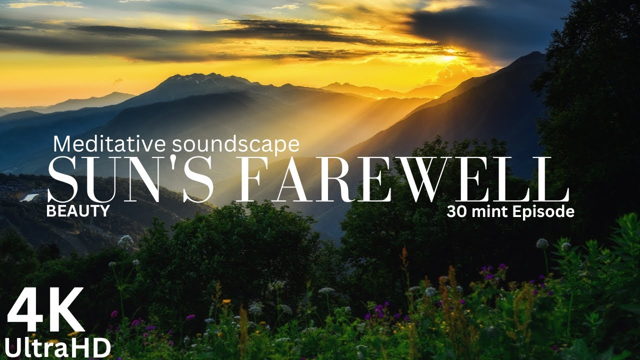 Sunset Serenity: Mesmerizing 4K Views with Relaxing Melodies