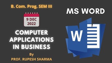 CAB BCP MS Word: Table Creation and Poster Making