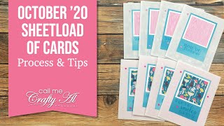 A SheetLoad of Vellum Cards | SheetLoad of Cards October 2020 | Process