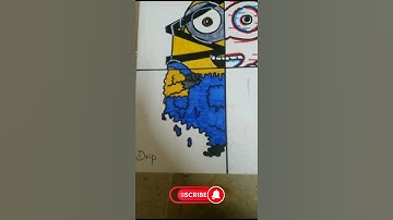 one drawing but 4 different styles | Minion drawing part 3 #youtubeshorts #shorts #ytshorts