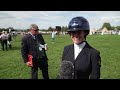 Emma Thomas stays in the moment with Icarus on last day at Burghley