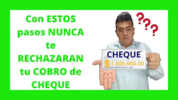 ¿Dónde puedo cobrar un cheque a mi nombre?