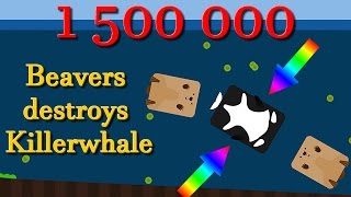 Deeeep.io Beavers Destroys Orca 1 500 000 With The Last Animal