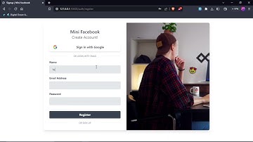 mini facebook clone in laravel with ajax  |  demo